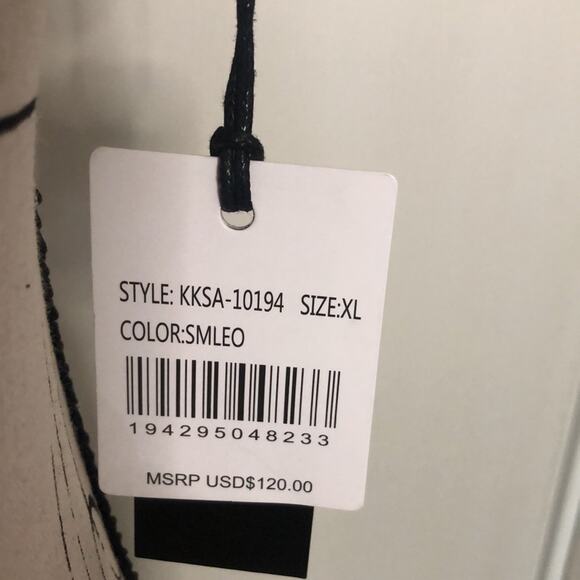 NWT! Kendall & Kylie Animal Print Logo Tape Bikini size XL - Picture 12 of 12